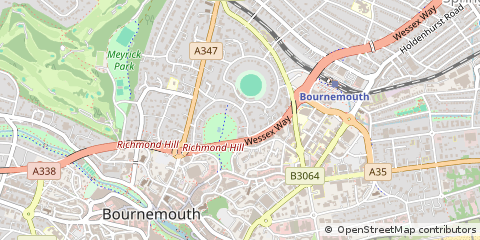Map of Bournemouth