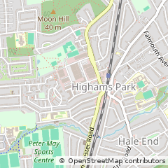 Map of Highams Park, London