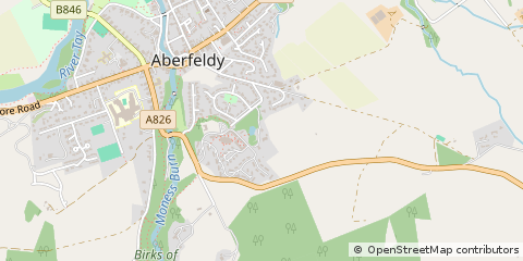 Map of Aberfeldy, Perthshire