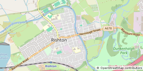 Map of Blackburn, Lancashire