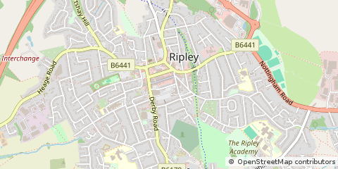 Map of Ripley, Derbyshire