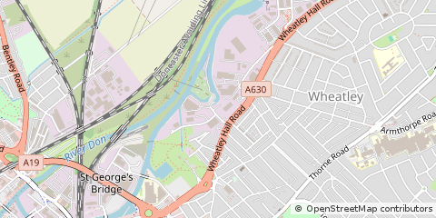 Map of Doncaster, South Yorkshire