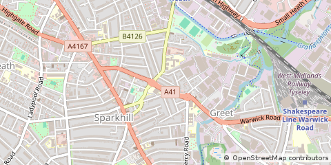 Map of Birmingham