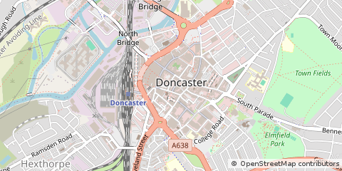 Map of Doncaster