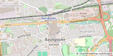 Map of Basingstoke