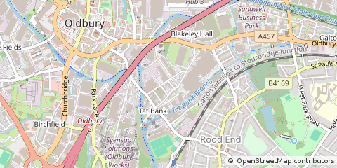 Map of Oldbury, West Midlands