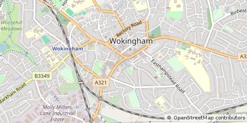 Map of Wokingham