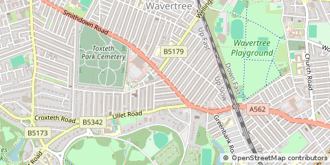 Map of Liverpool, Merseyside
