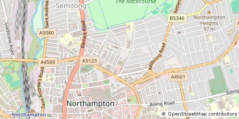 Map of Northampton