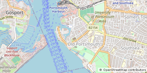 Map of Portsmouth, Hants