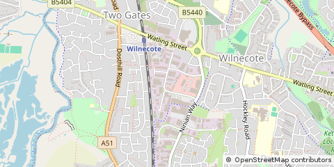 Map of Tamworth