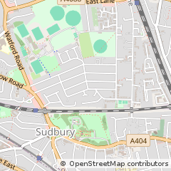 Map of Wembley, Middlesex
