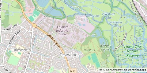 Map of Southampton, Hampshire