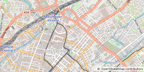 Map of Manchester