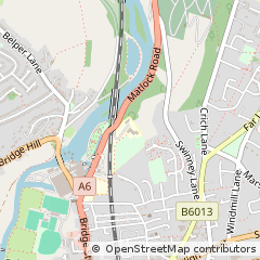 Map of Belper, Derbyshire