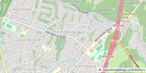 Map of Eastleigh, Hampshire