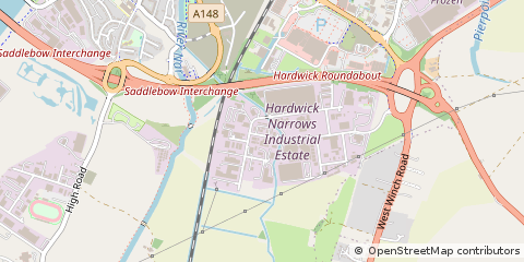 Map of King's Lynn, Norfolk