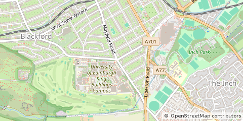 Map of Edinburgh, Lothian