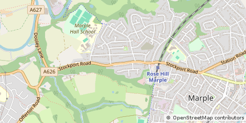 Map of Stockport, Manchester