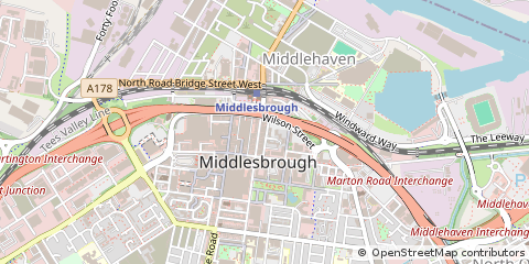 Map of Middlesbrough