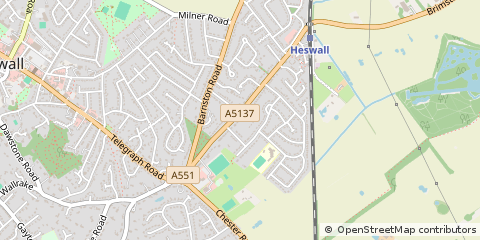 Map of Gayton, Wirral