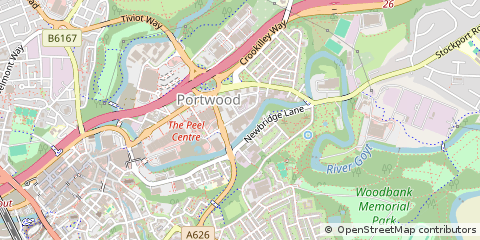 Map of Stockport