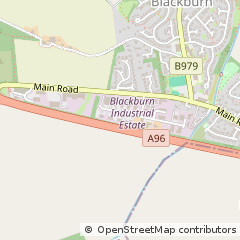 Map of Blackburn, Aberdeenshire