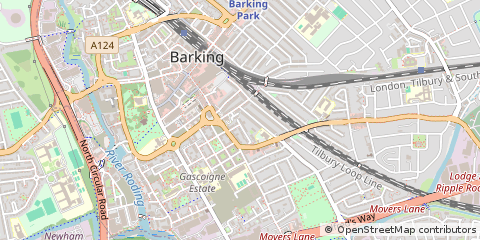 Map of Barking, Essex
