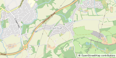Map of Pontypridd