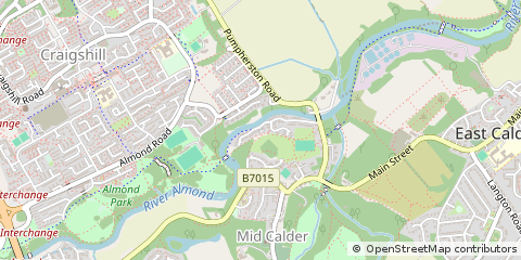 Map of Livingston, West Lothian