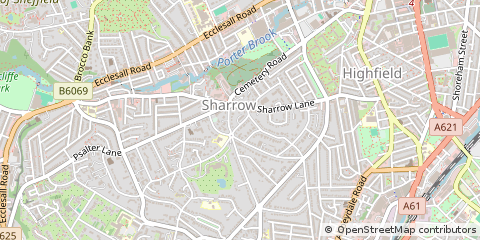 Map of Sheffield