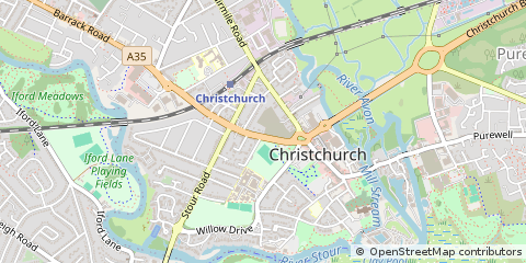 Map of Christchurch