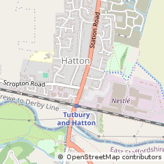 Map of Hatton, Derbyshire