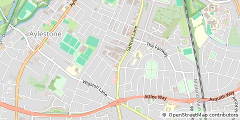 Map of Leicester