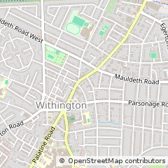 Map of Withington, Manchester