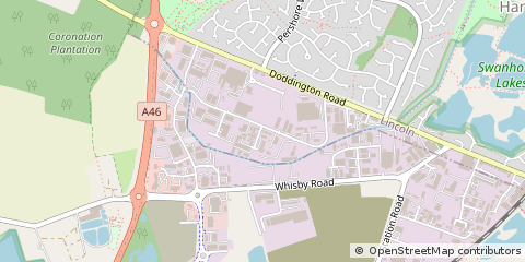 Map of Lincoln, Lincolnshire