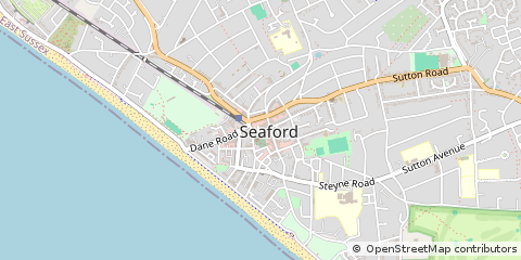 Map of Seaford, East Sussex