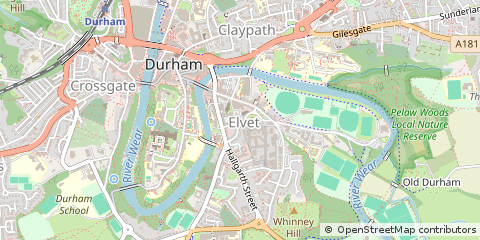 Map of Durham