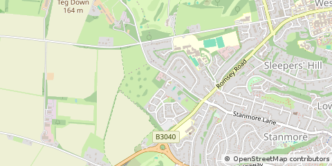 Map of Winchester, Hants