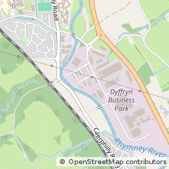 Map of Hengoed, Mid Glamorgan