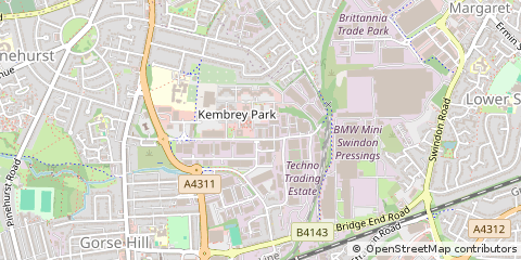 Map of Swindon, Wilts