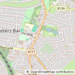 Map of Potters BAR, Hertfordshire