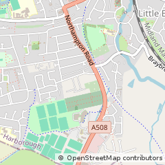 Map of Market Harborough, Leicestershire