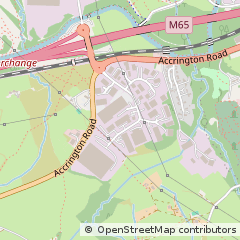 Map of Burnley, Lancashire